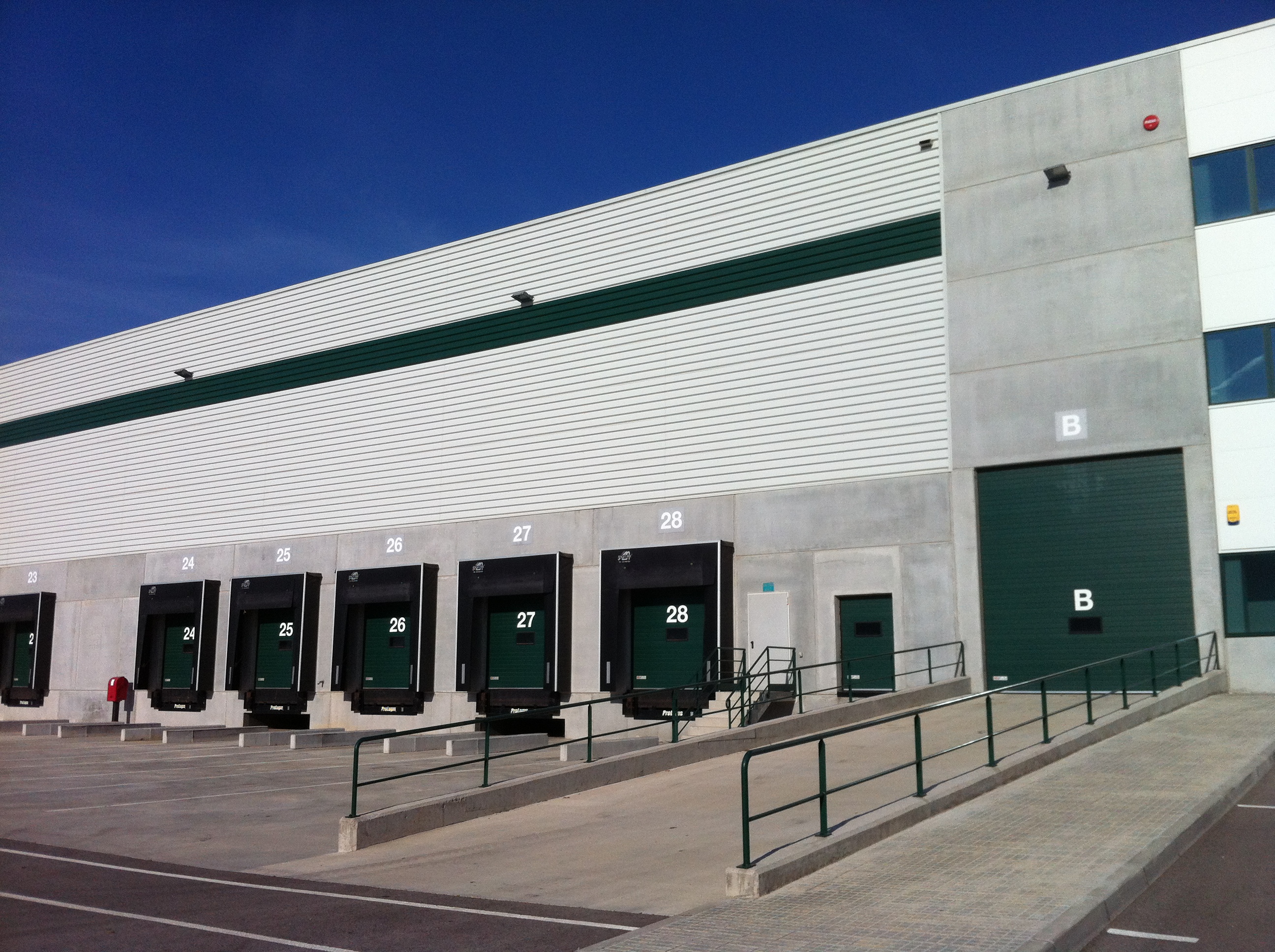 Loading bays at the logistics park
